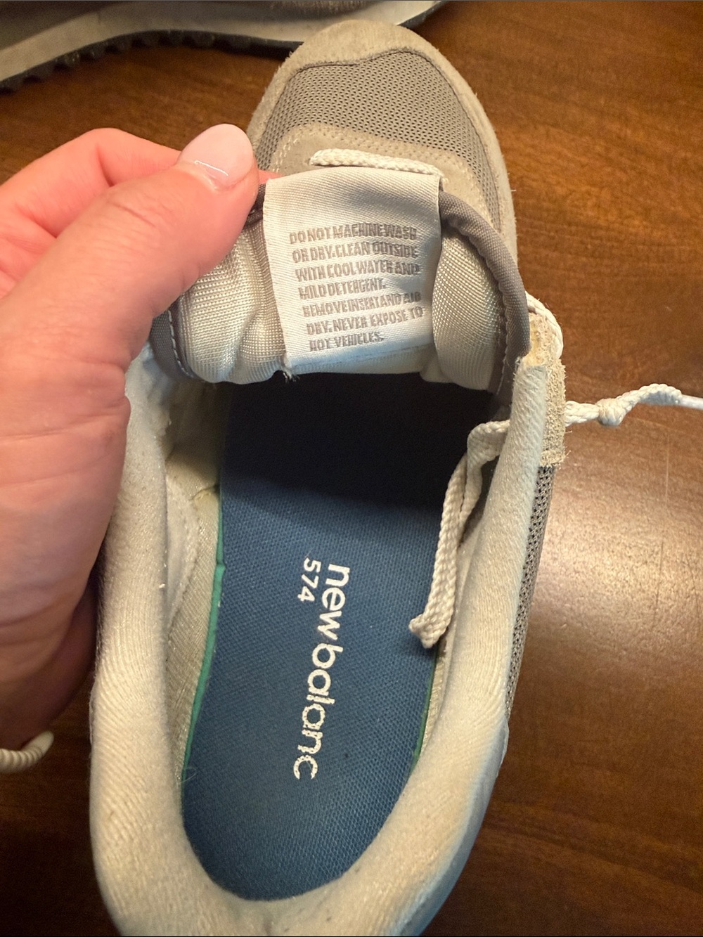 New Balance Gray Classic 574 Shoes / Sneakers - Picture 2 of 6